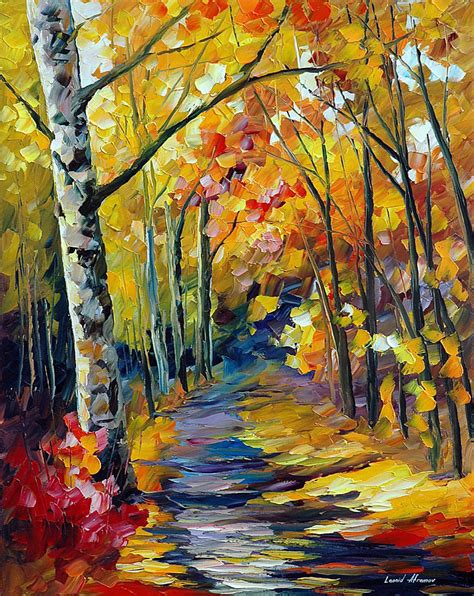 BIRCH FOREST — Oil Painting
