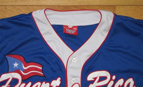 Puerto Rico #21 Boricua Embroidered Team Baseball Jersey Mega USA Size ...