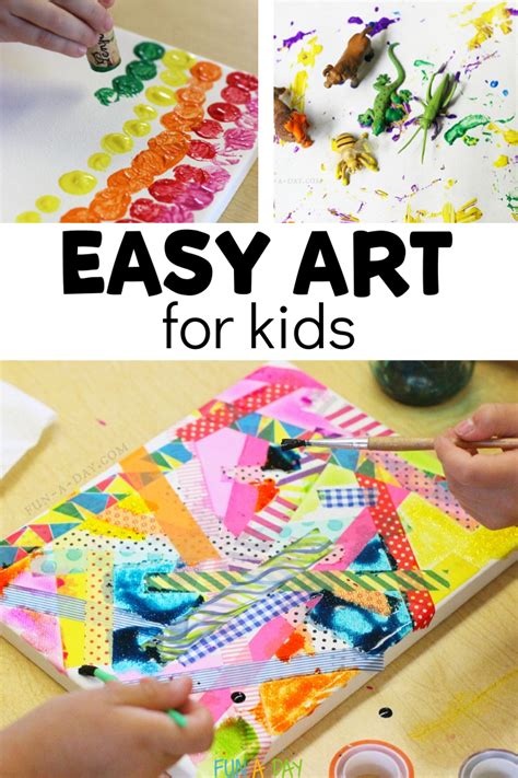 Easy and Fun Art Projects for Kids to Do at Home or School | Cool art ...