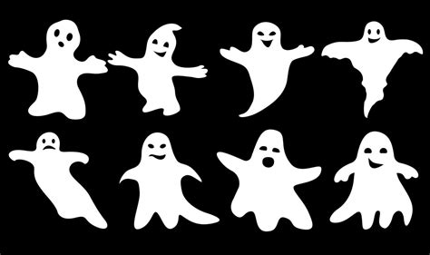 Ghosts. Vector illustration 12667308 Vector Art at Vecteezy