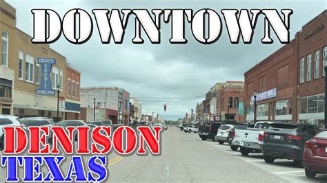 Denison - Texas - 4K Downtown Drive - YouTube