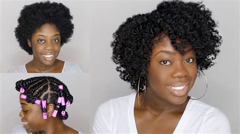 Flat Twist Out on 4B/4C Hair | Damp Hair & No Heat - YouTube