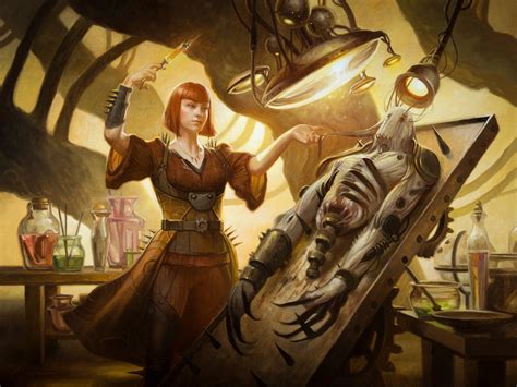 Ashnod, Flesh Mechanist MtG Art from The Brothers' War Set by Howard Lyon - Art of Magic: the ...