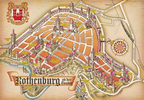 Rothenburg German Map Postcard: Manuscript / Paper Collectible | Postcard Finder