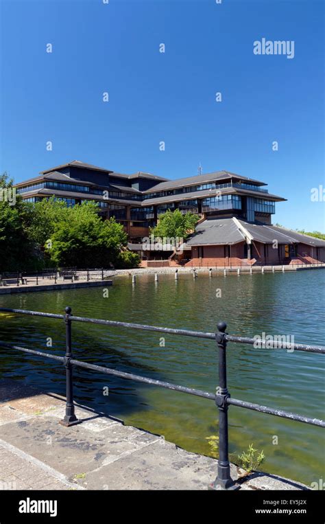 Cardiff County Council Hall, Atlantic Wharf, Cardiff, South Wales, UK Stock Photo - Alamy