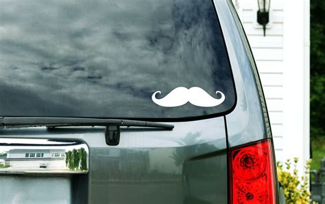 Mustache Custom Vinyl Decal Sticker Choose Your Color and - Etsy