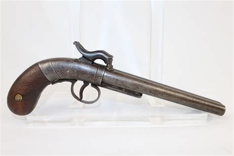 Ethan Allen Double Barrel Pistol SXS Antique Firearms 001 | Ancestry Guns