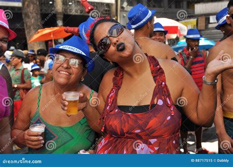 Brazilian People Celebrating Carnival in the Street Editorial Image ...