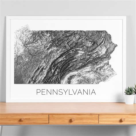 Pennsylvania Topographic Map, Map of Pennsylvania, PA Map, Pennsylvania ...