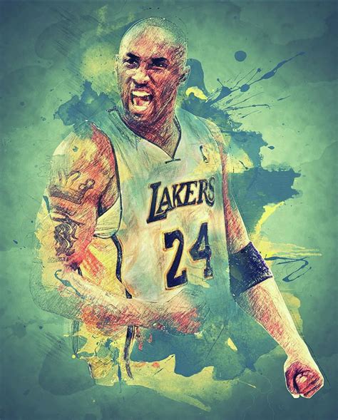 Digital Art - Kobe Bryant By Zapista Ou – Poster | Canvas Wall Art ...