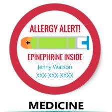 Allergy Alert Stickers - Lil Allergy Advocates