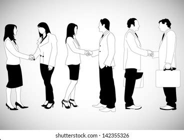 Business People Shaking Hands Stock Vector (Royalty Free) 142355326 | Shutterstock