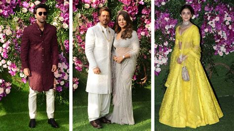 Akash Ambani Wedding Pictures Bollywood celebrity guests: Shah Rukh Khan, Ranbir Kapoor ...