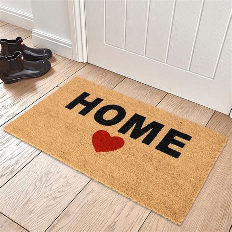 Buy HomeStorie® Large 45x75cm Printed Coir Doormats for Entrance Main Door Mat, Brown (IN-184 ...