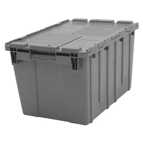 Grey Plastic Storage Bins 22 x 15 x 13