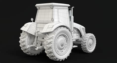 Farm tractor 3D model - TurboSquid 1225379