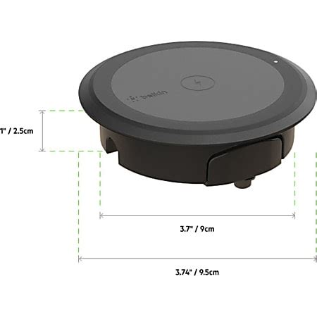 Belkin BOOST UP Wireless Charging Spot Surface Installation 1 Box - Office Depot