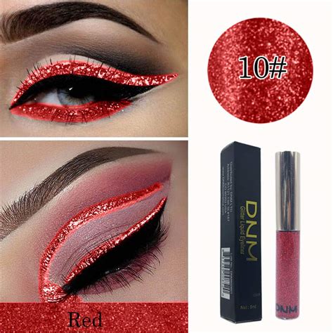 red glitter eyeshadow makeup - The Beauty Life