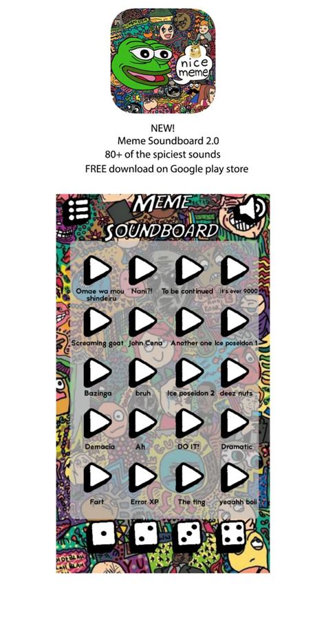 Meme soundboard, listen to your favorite sounds for free! - Drawing, DIY & Crafts | Memes, App ...