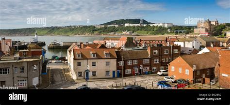 UK, England, Yorkshire, Scarborough, Old Town, panoramic Stock Photo: 81802516 - Alamy