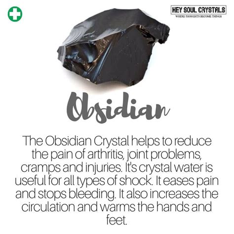 Obsidian Crystal Meaning - Health Edition | Crystal healing stones, Crystal therapy healing ...