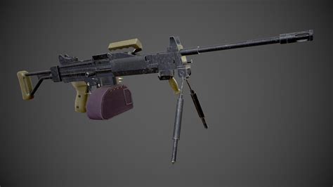 ArtStation - Negev machine gun | Game Assets