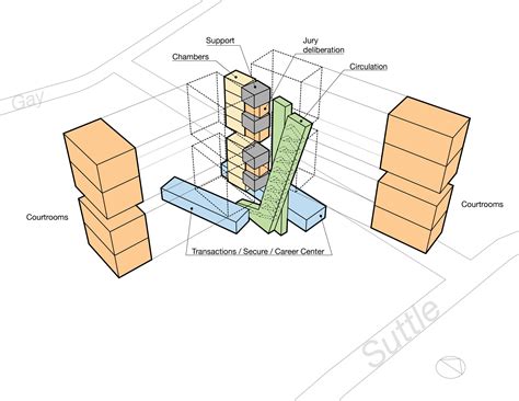 massing Draw Diagram, Center City, Programming, Architectural Presentation, Residential Complex ...