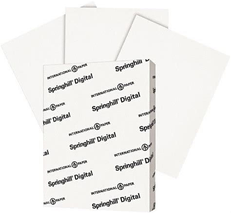 Springhill - Digital Index White Card Stock, 90 lb, 8 1/2 x 11, 250 Sheets/Pack | MSC Industrial ...