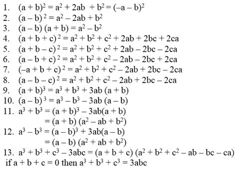 Algebraic Identities Of Polynomials - A Plus Topper