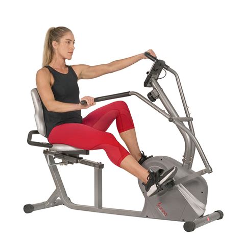 Cross Trainer Magnetic Recumbent Bike with Arm Exercisers-SF-RB4936