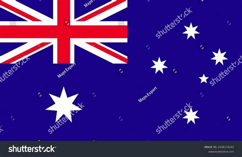 Australia Flag Downloadable Vector Outlines Stock Vector (Royalty Free ...