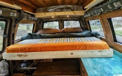 30 Frickin’ Sweet Camper Van Floor Plan Layout Ideas | Bed frame design ...