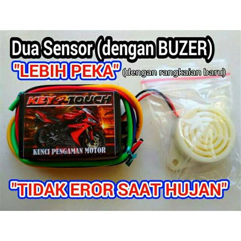 Jual Alarm motor sensor sentuh pengaman motor kunci rahasia motor kunci ganda motor key touch ...