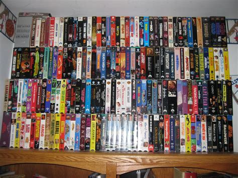 VHS collection as of 8-3-11 (list of all tapes soon to follow if you can't read ;) ) : r/VHS