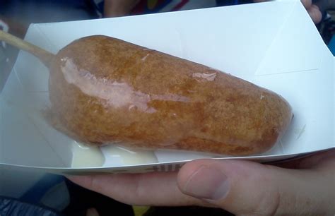 deep-fried butter on a stick at the Iowa State Fair | United Nations of Food (NYC)