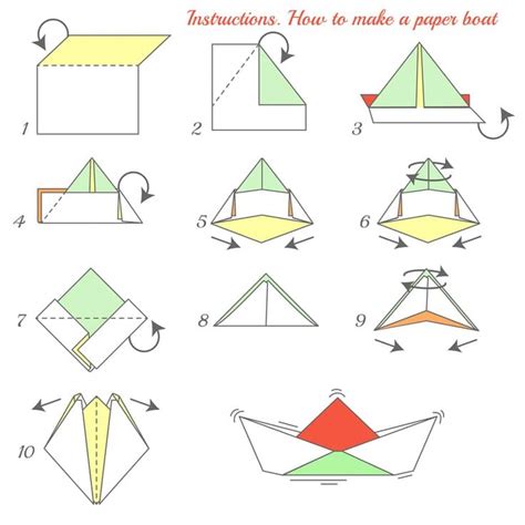 How To Make A Paper Boat | Make a paper boat, Origami boat, Origami ...