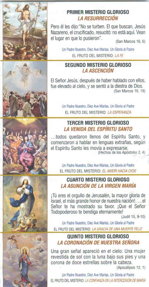 Las mejores 17 ideas de Rosario misterios gozosos L | oraciones religiosas, catholic prayers ...