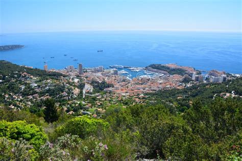 Monaco, Aerial View from the Hill Stock Image - Image of harbor ...