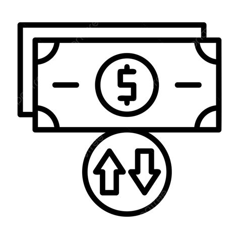 Cash Flow Line Icon Vector, Cash Flow Icon, Business, Cash PNG and Vector with Transparent ...