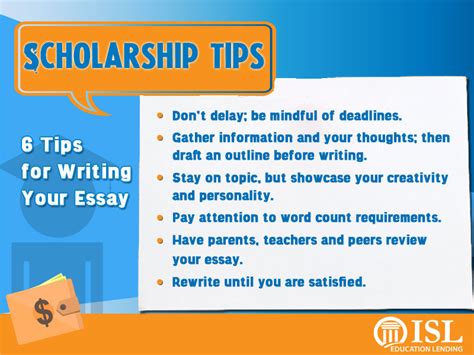 6 Tips for Nailing Your Scholarship Application | ISL Education Lending