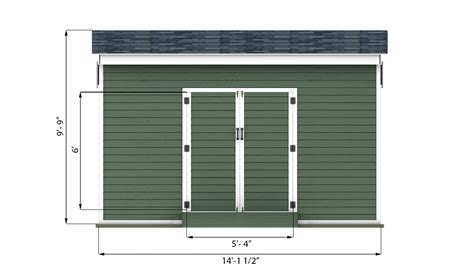 12x14 Storage Shed Plan - Shedplans.org