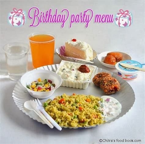 Birthday Party Food Menu