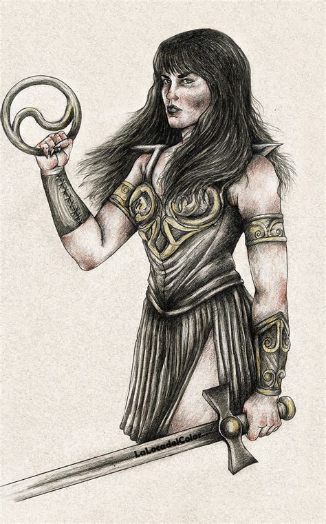 Xena Fanart by LaLocadelColor on DeviantArt