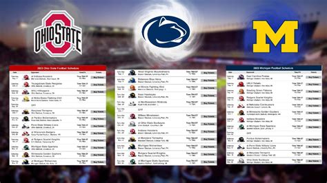 Ohio State, Penn State, & Michigan 2023 Way-Too-Early Schedule Preview - YouTube