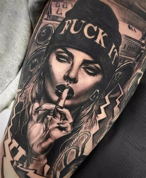 Gangster tattoo | tattoo, gangster en gangster tattoo | Gangster ...