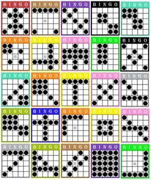 Cool Printable Bingo Game Patterns Basket Coloring Pages