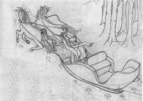 Pencil drawing sled | Creazilla