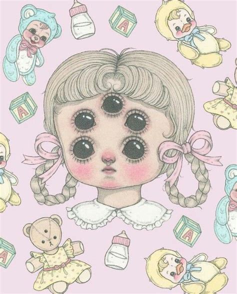 Creepy Cute Aesthetic, Morute Aesthetic, Pastel Goth Art, Childs Play Chucky, Drawing Templates ...