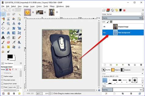 How To Change Image Background in GIMP