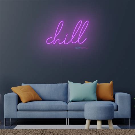 Chill Neon Wall Sign LED Neon Light Bedroom Home Decor | Etsy